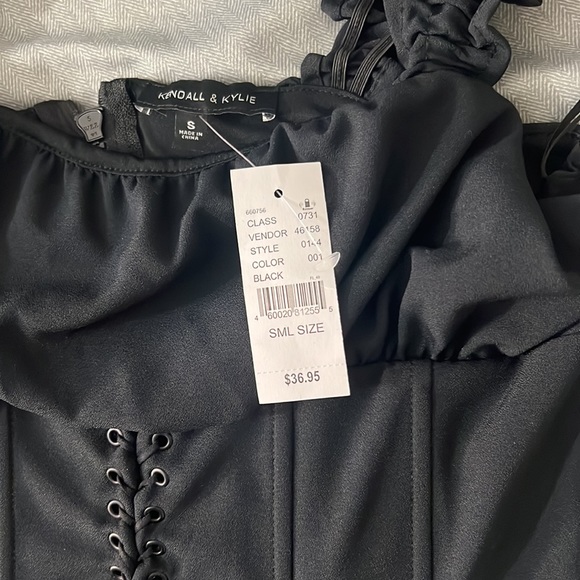 PacSun Kendall & Kylie Black Corset Top - Picture 3 of 3